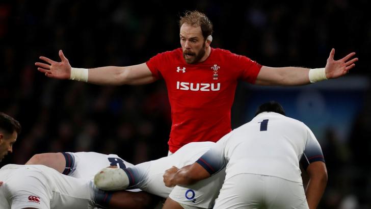 Wales captain Alun Wyn Jones had a frustrating afternoon against Maro Itoje